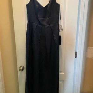 David’s Bridal Midnight Blue Bridesmaid’s dress.